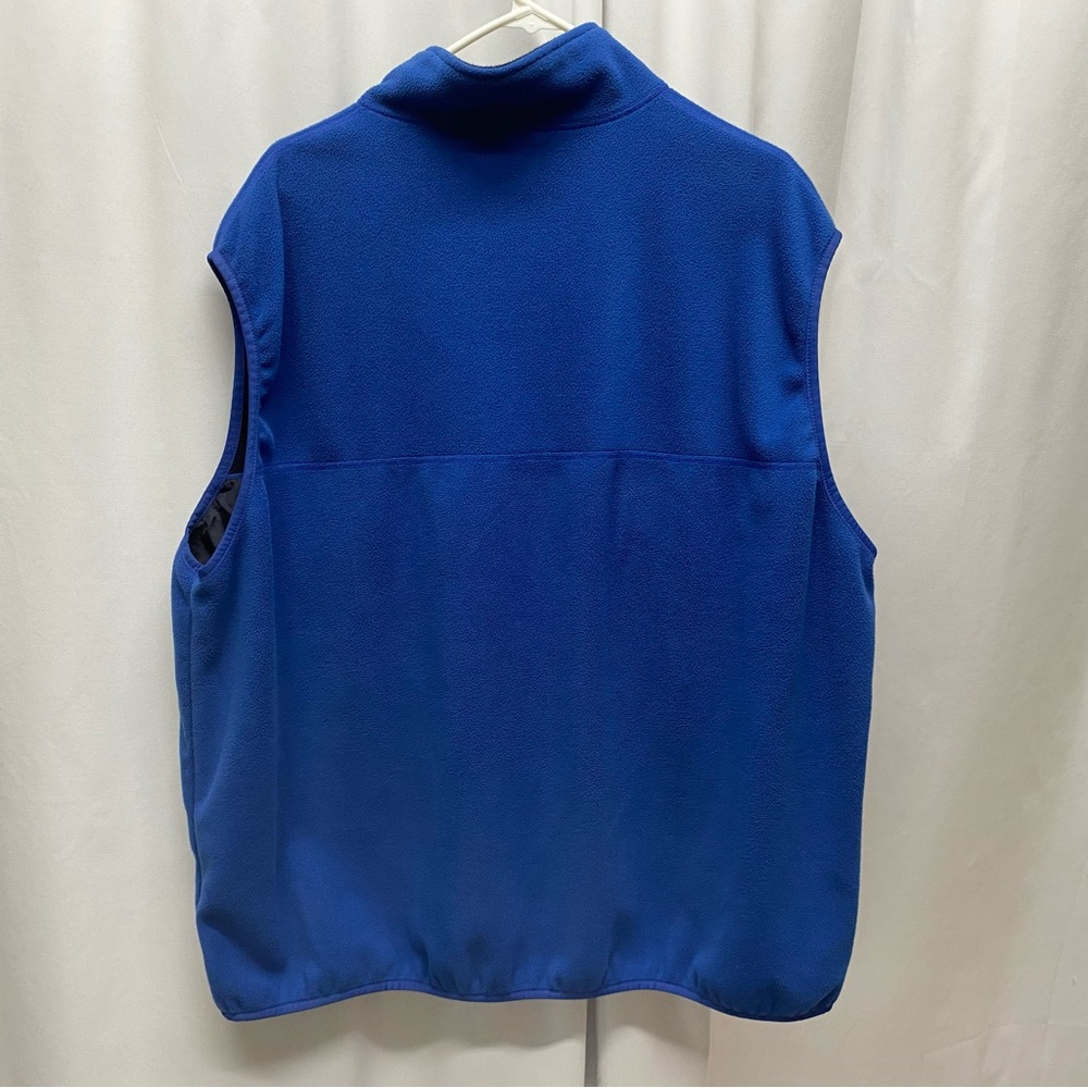 Lands' End men's fleece vest 2XL 50-52 blue full zip winter gear gorpcore - Picture 2 of 9